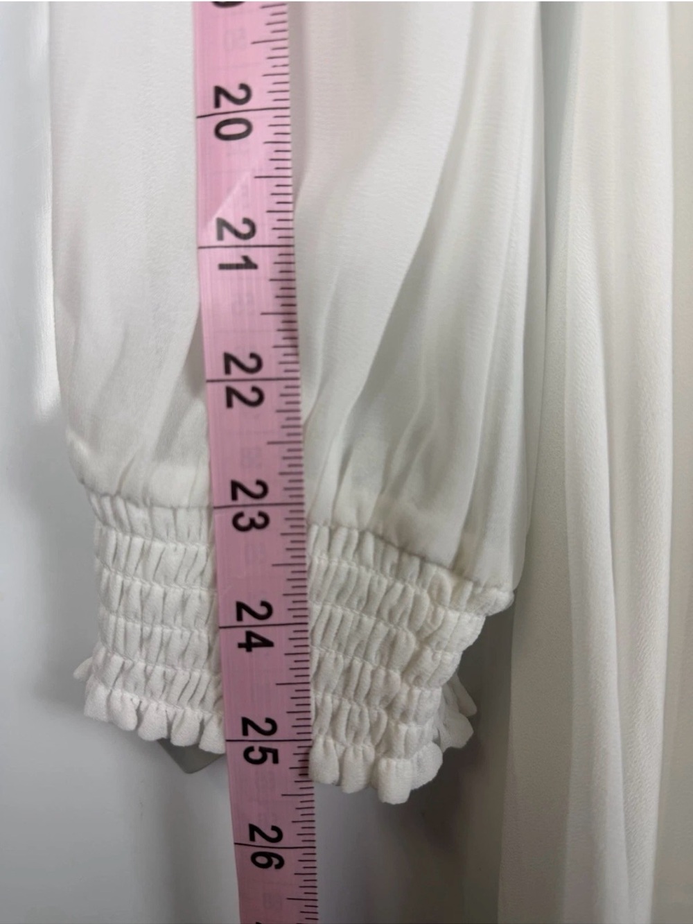 BalticBorn Giselle Long Sleeve Square Neck White Maxi Dress Sz L - Picture 4 of 10